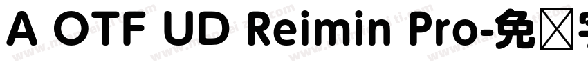 A OTF UD Reimin Pro字体转换
